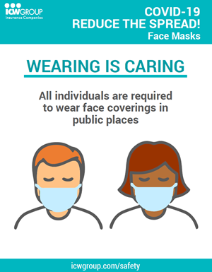 COVID-19 Poster: Reduce The Spread - Face Masks