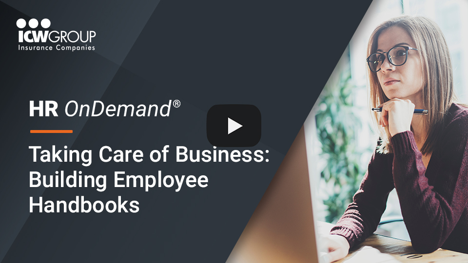 Taking Care of Business: Building Employee Handbooks.