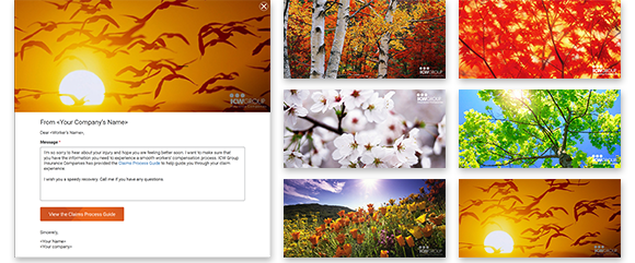 Send your employee ICW Group eCards to get them to the Injured Worker Center fast!
