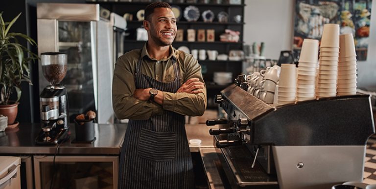 business owner with general liability insurance coverage